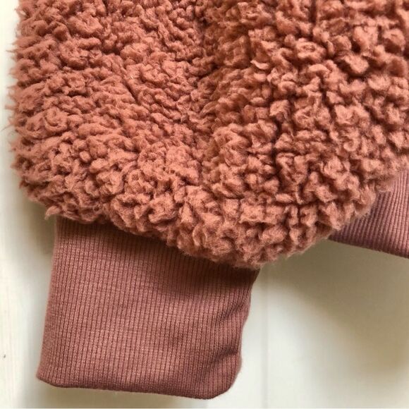 LOVE + JOY JACKET WOMEN'S PLUS SIZE 3X FULL ZIPPER SHORT BROWN TEDDY - Picture 8 of 9